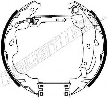 TRUSTING 6309 Brake Shoe Set